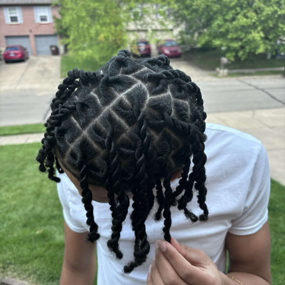 mens 2 strand twist at Beauty Obsessions in Newport, KY
