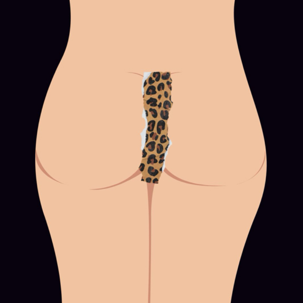 Butt Strip (Any Anatomy) at Pink Collar Wax LLC in worcester, MA