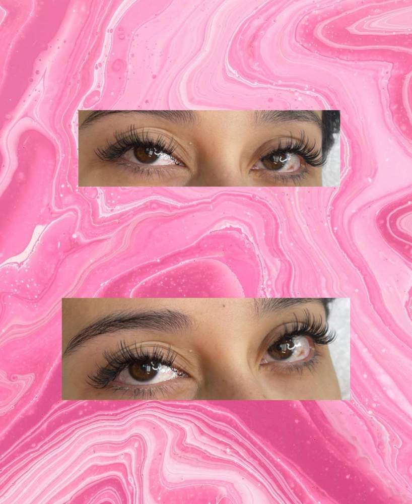 Full set hybrid lashes