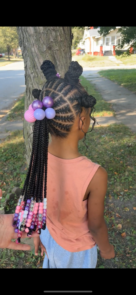 Bohemian Knots W/ Feed In Ponytail