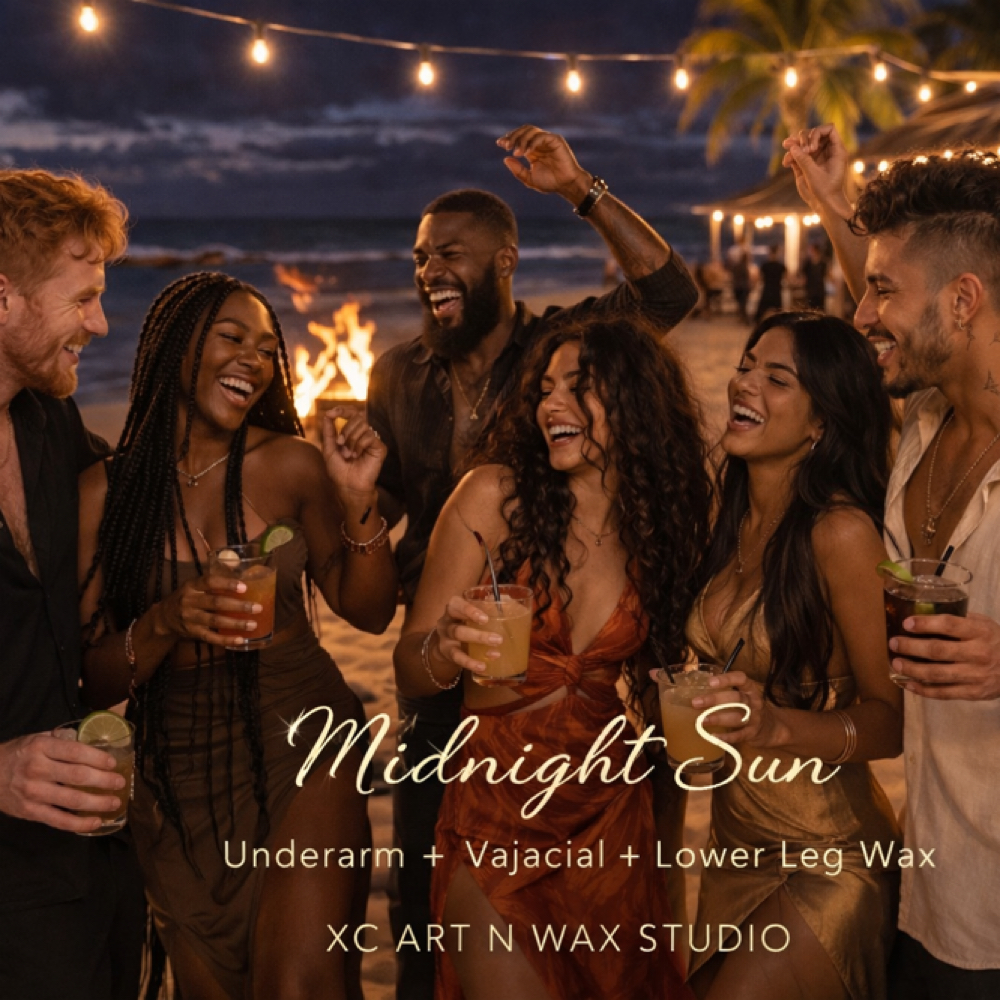 🦋👙🌞Midnight Sun🩵🌈🌸 at XC Art N Wax Studio in Charlotte, NC