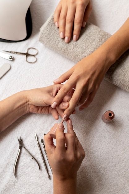 NAIL BUFF & POLISH at Blades Salon in Lancaster, PA