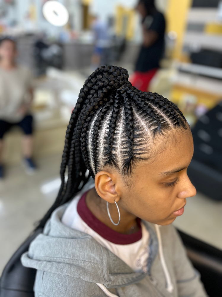 Braided Ponytail at BluDiamond Braids in Fort Pierce, FL
