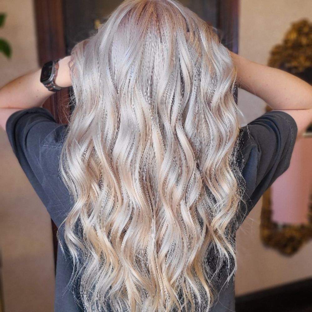 Platinum Lightening at Myrna Rose Salon in Hutto, TX