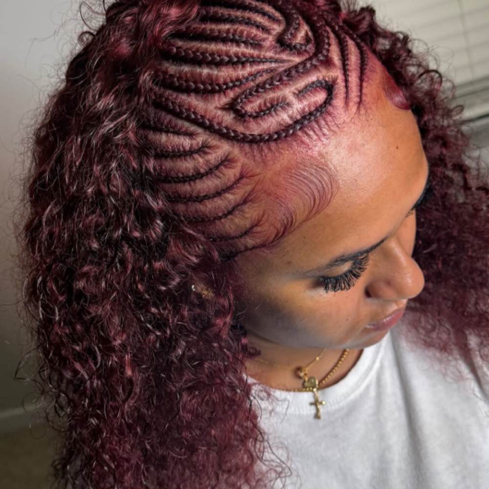 Fulani With Curly Hair at SoftlyLux Salon in Tempe, AZ