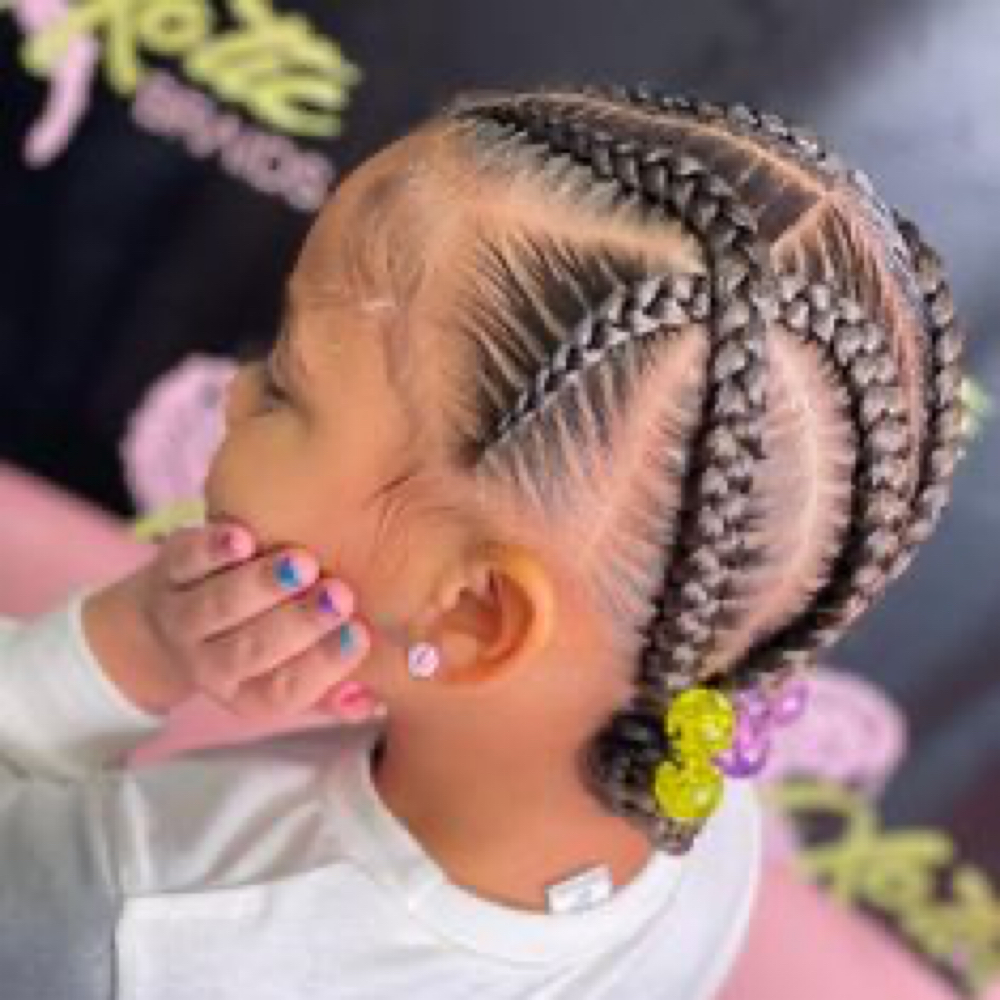 Kids Natural Hair Braid Styles at Jay’s Fades & Braids in Fort Scott, KS