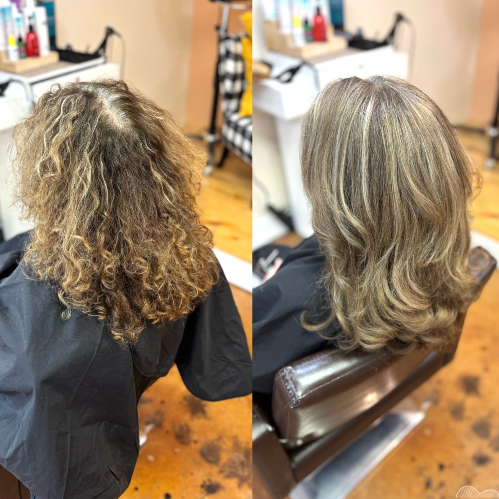 Sunkissed Root Renewal at Marissa Griffore in Elk Rapids, MI