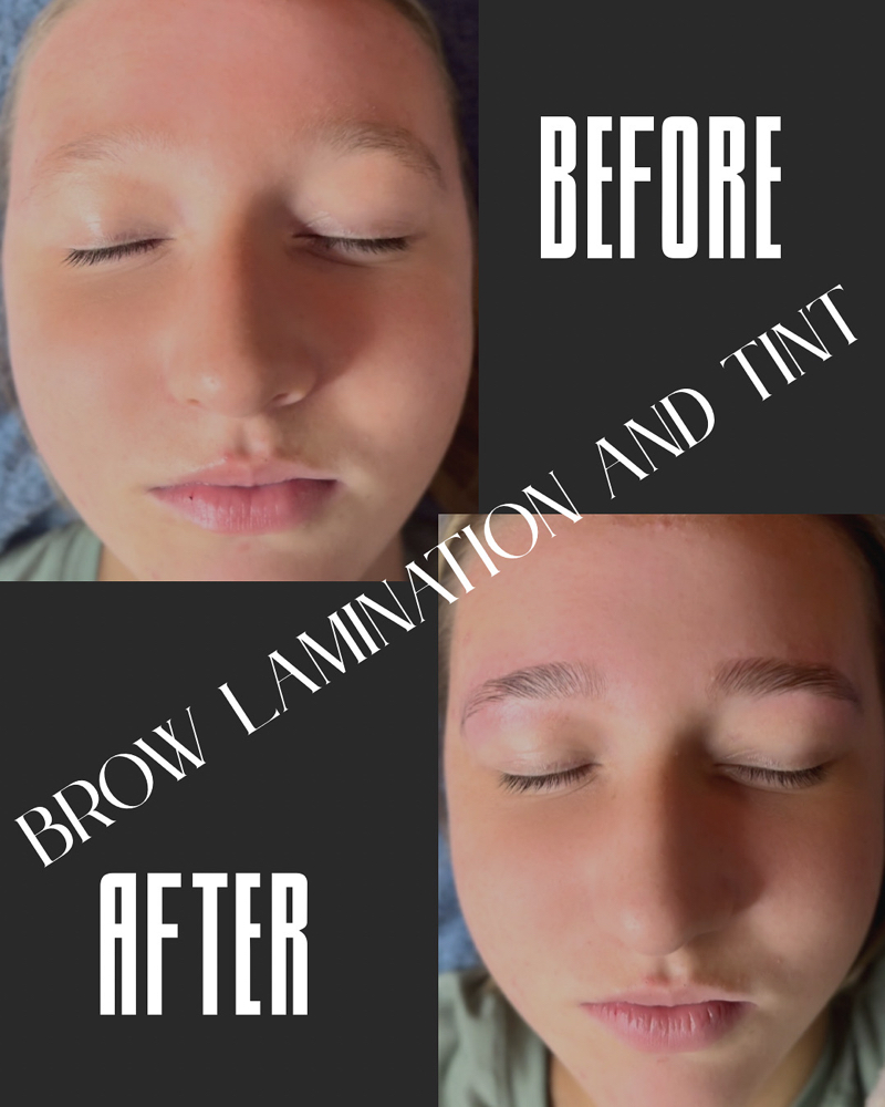 Brow Lamination With Tint