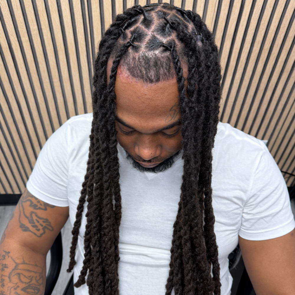 Low Back Two Strands at Goddess Glow Loc Studio in Chattanooga, TN