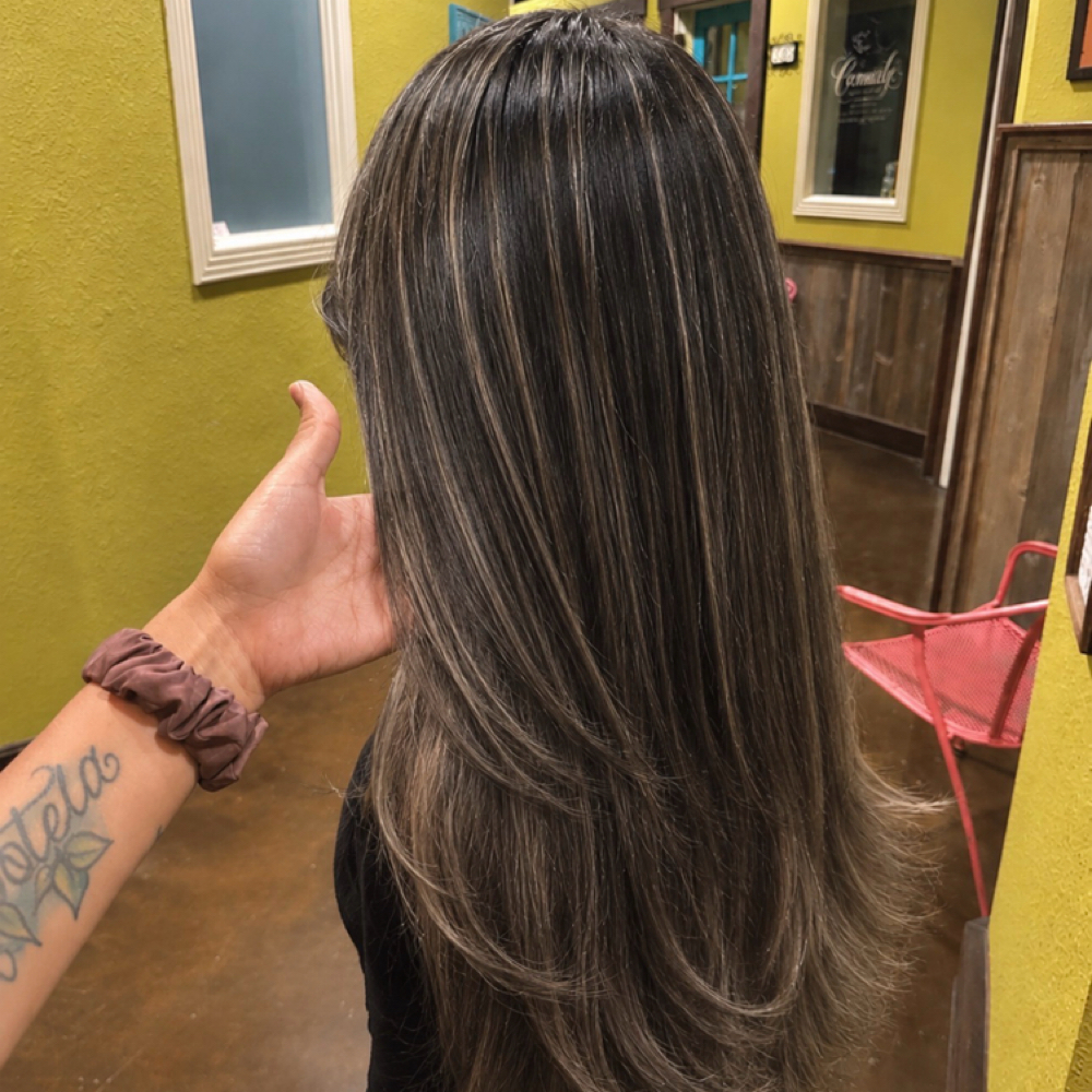 Partial Highlights W/Haircut at The Hair Duo in Texas City, TX