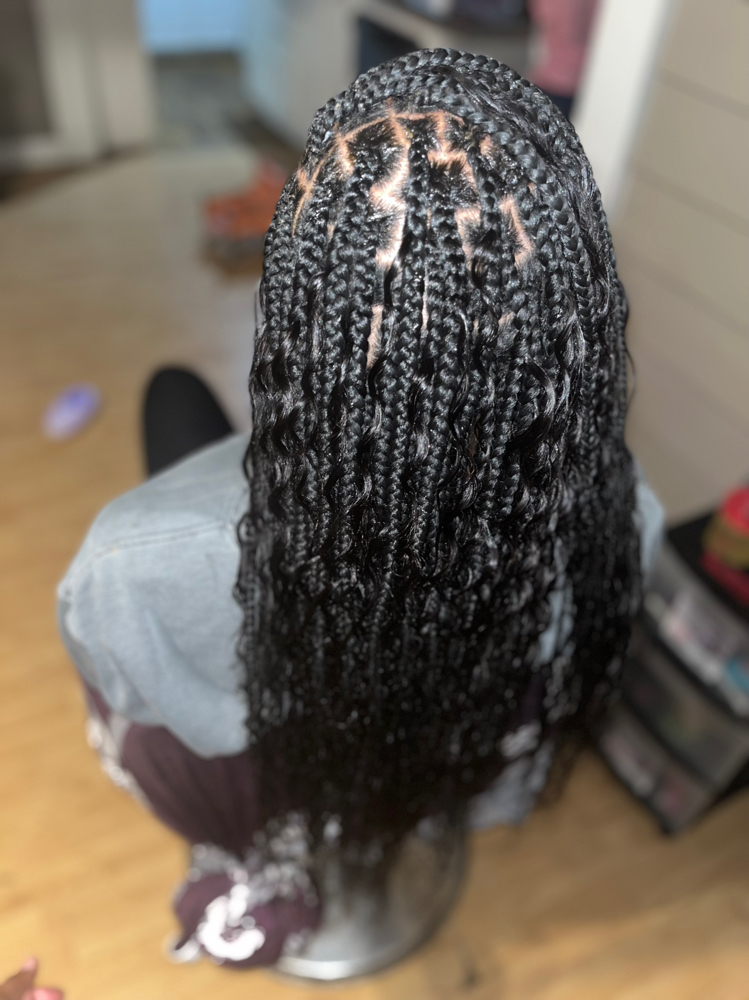 Bohemian Boxbraids/knotless- Medium at Monaye’s in Lubbock, TX
