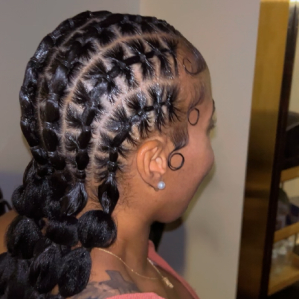 6 Bubble Sclap Braids at Rach_bstyling in New Orleans, LA