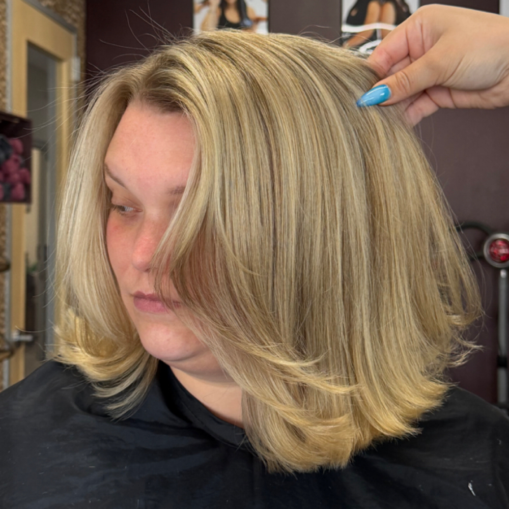 THICK — Partial Custom Color at Crowns Down Hair Studio in New Braunfels, TX