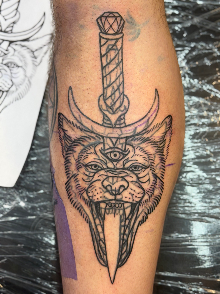 Traditional Tattoo Black And Gray at Heavenly Loves Tattoos in Twentynine Palms, CA