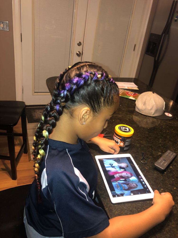 2 Feed In Braids (hair Included)