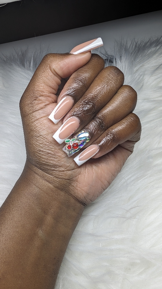 French Tips/Croc Print