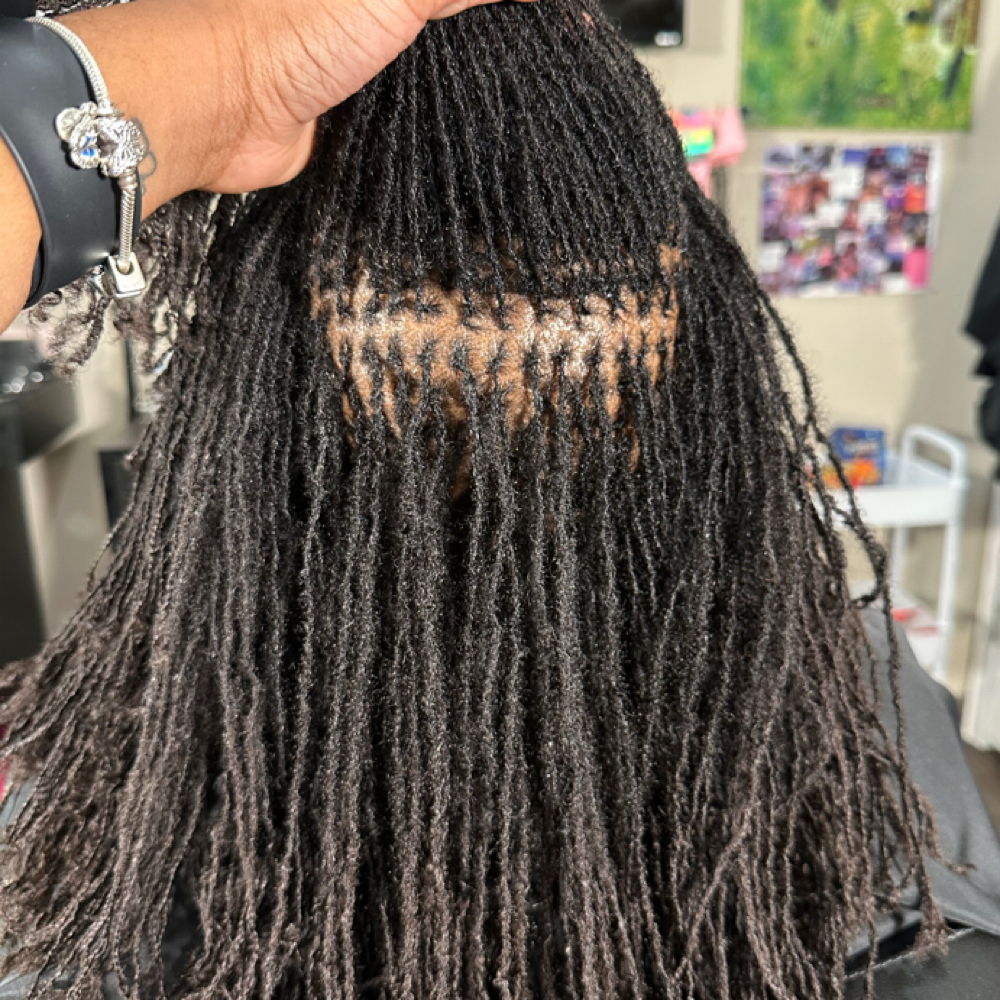 Micro Loc Retie at Mystical Energy Hair in Lancaster, TX