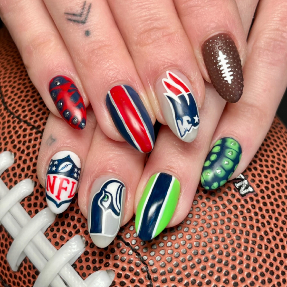 BIAB with Couture Art Gel Manicure at Tiny Canvas Nail Co. in Eden Prairie, MN