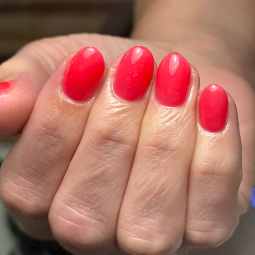Builder Gel Manicure at Nailology Nail Lounge in Oregon, OH