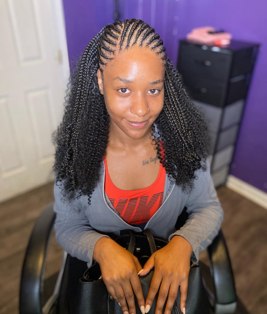 Medium Fulani Braids W/Sew In