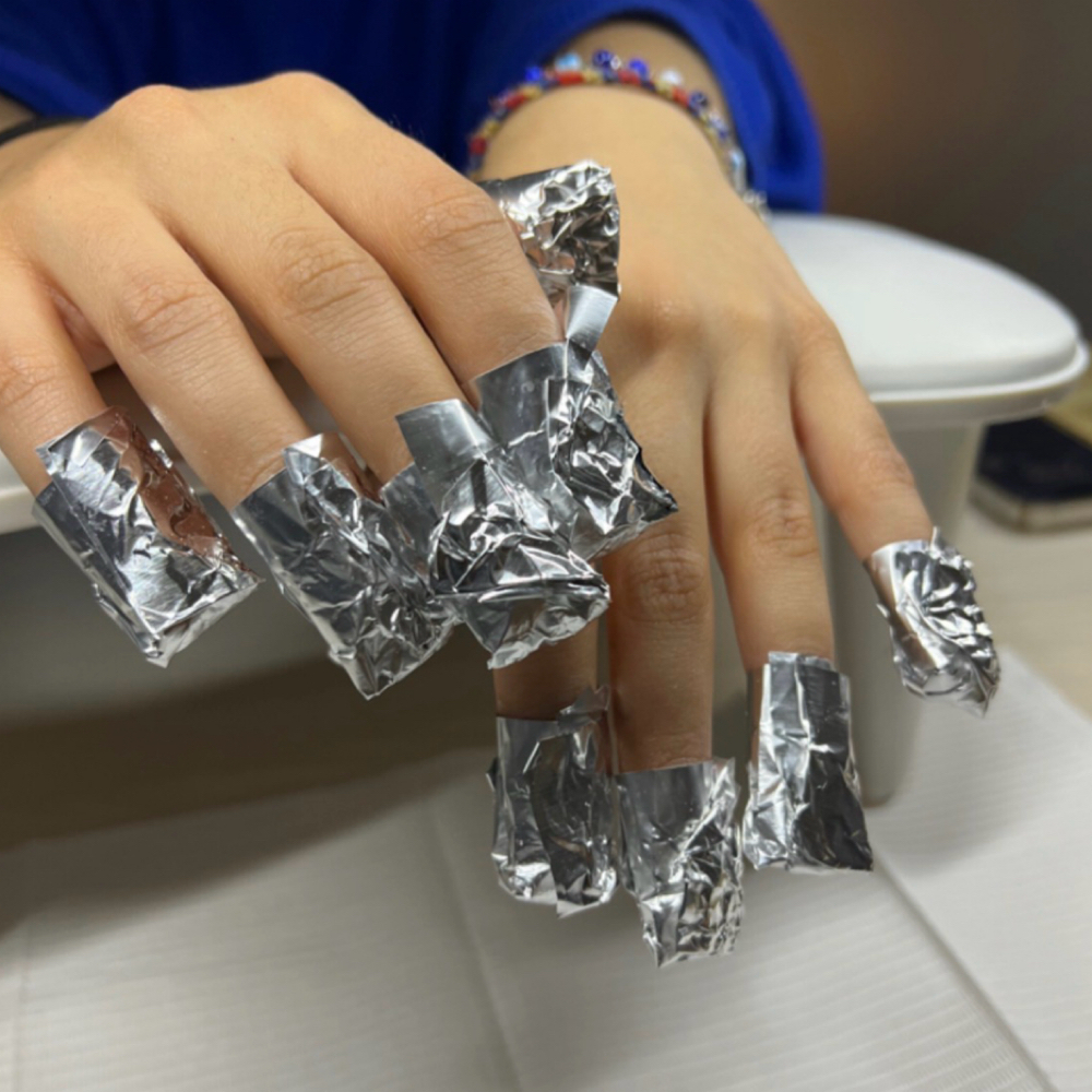 Gel-X Soak off New Set at Fox Tail Salon Studio in Davenport, IA
