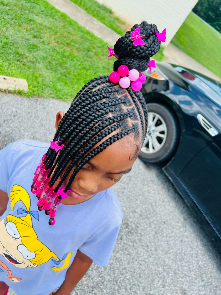 Kids Braids (added Hair)