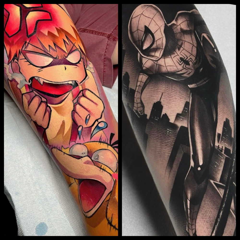 Upper Leg Tattoo - BeeRye