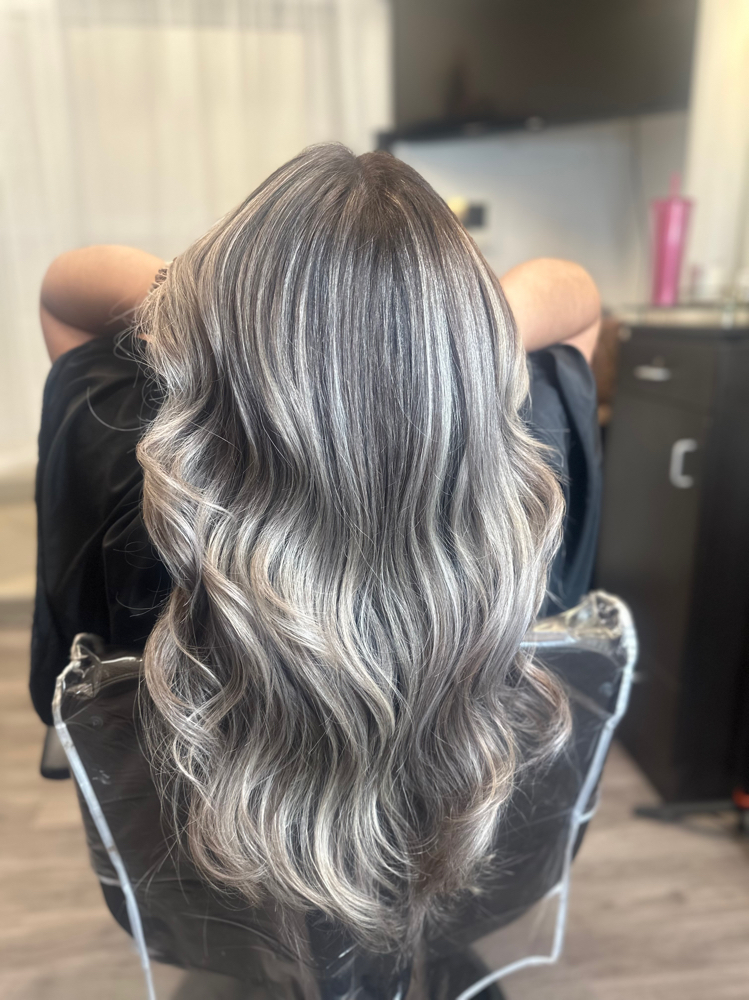 Balayage/Highlight Haircut,Blowdry