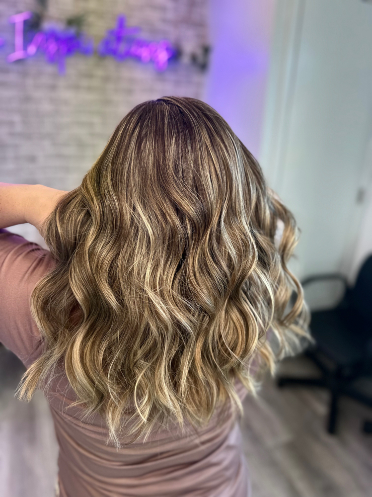 Balayage + Baby Lights