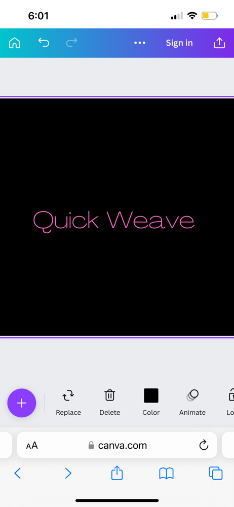 Quick Weaves