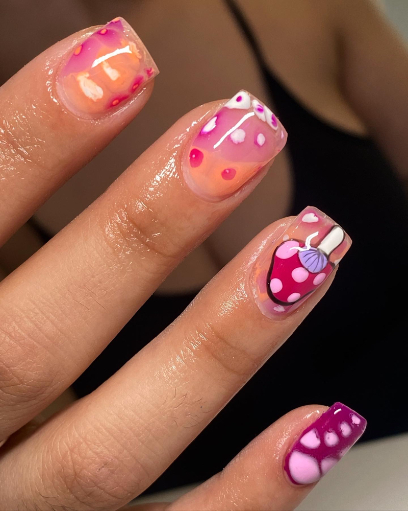 Acrylic Overlay at Nails by Elena in Porterville, CA