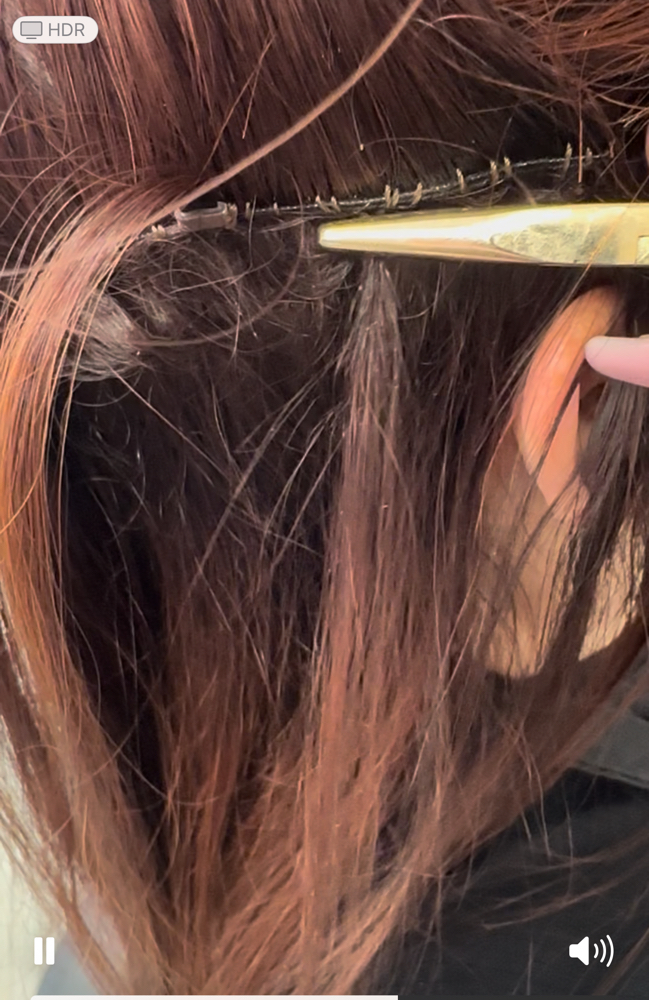 Extension mini move up at Salon 33 in Hayward, CA