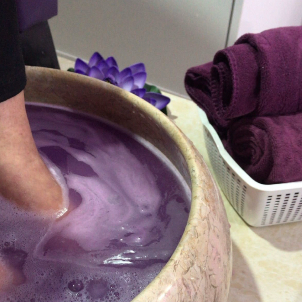 LAVENDER ROSE PEDICURE at Tips n' Tea in Midland, TX
