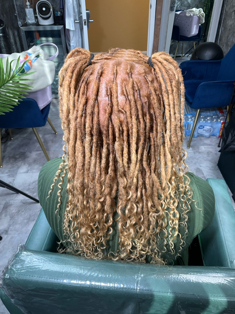 Curly Tip human Bundle Extensions at My Knotty Crown in Mesquite, TX