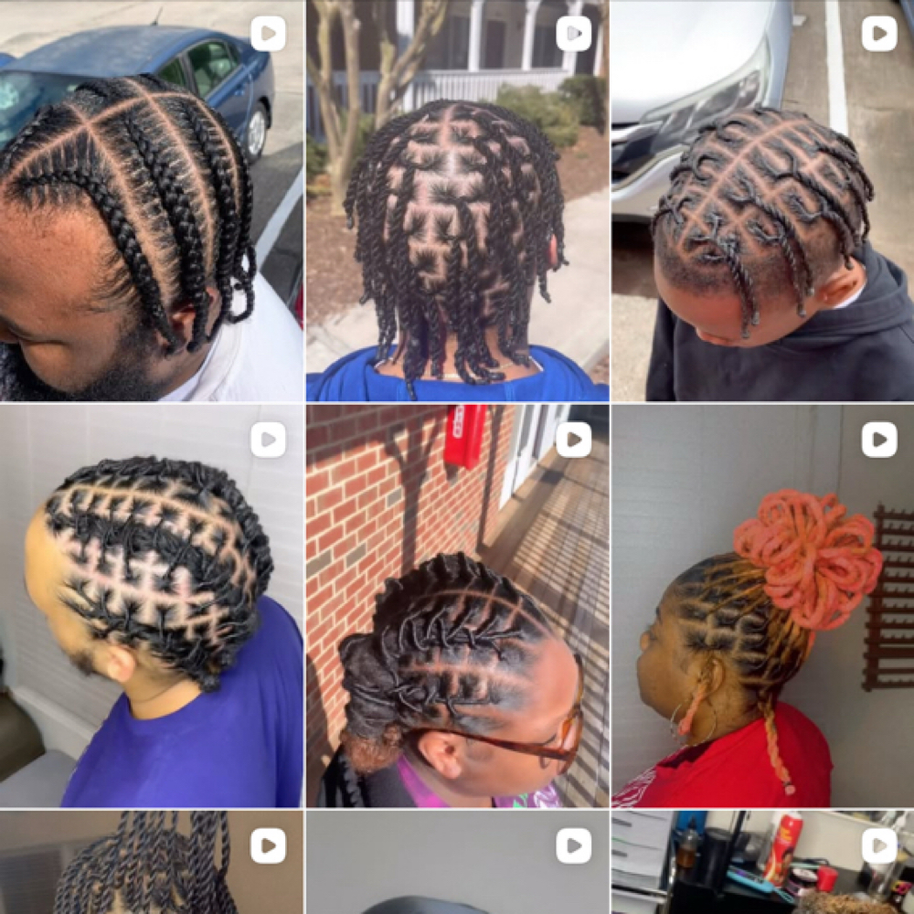 Coil Starter Locs at Glamour Touch by Che' in Durham, NC