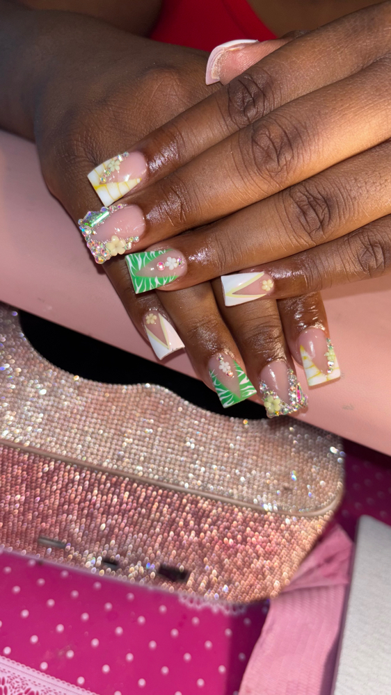 Rhinestones Add On at NailsByAprel in Saltillo, MS