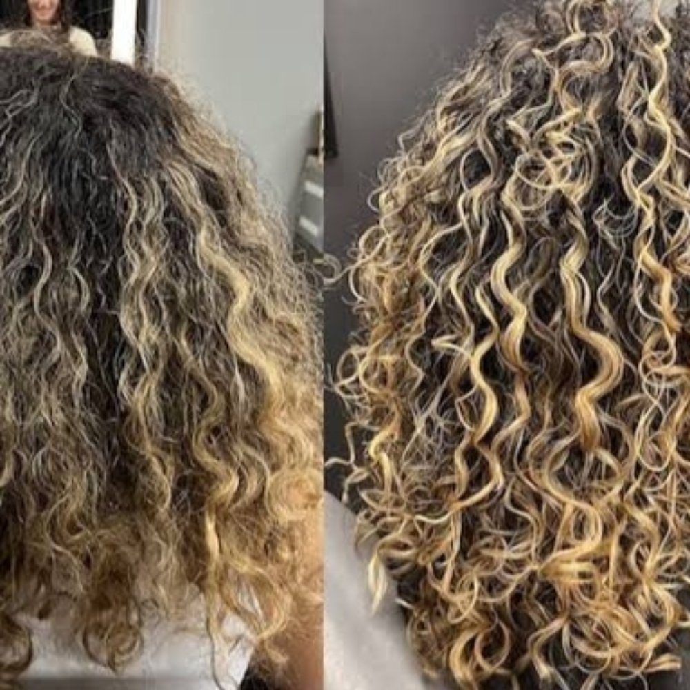 Sculpt & Diffuse Curls at Emelys  Beauty Salon in Lawrence, MA