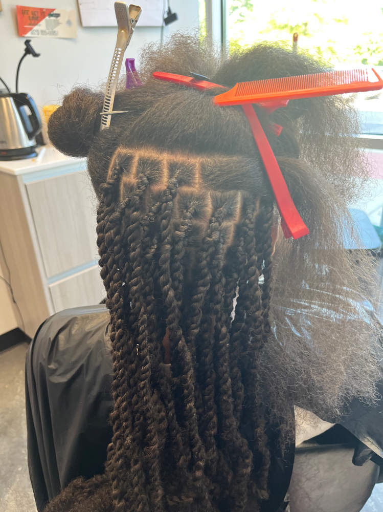 Two Strand Twists With Added Hair