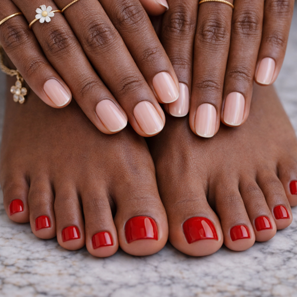 Manicure + Pedicure at Polished Nail Bar DTLA in Los Angeles, CA