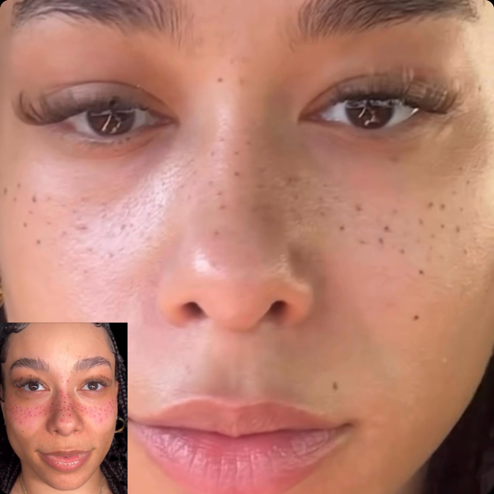 Faux Freckles at enhanced beauty & brows in Allentown, PA
