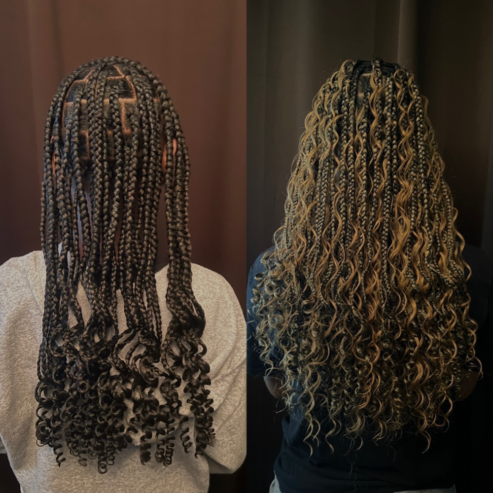 Knotless Braids at TeeTee slayed it in Reading, PA