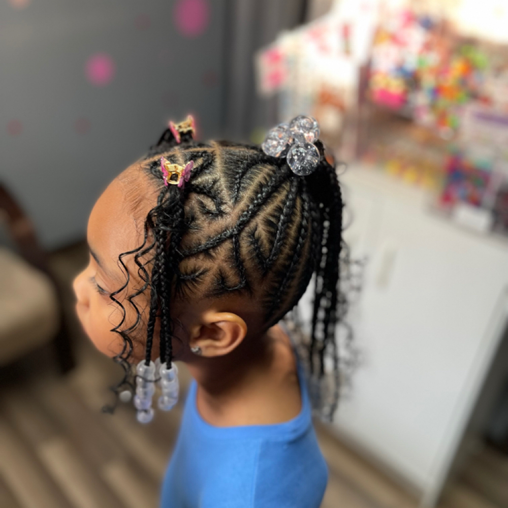 Kids French Braids w/ Hair Added at Lucky Your Hair Salon in Toledo, OH