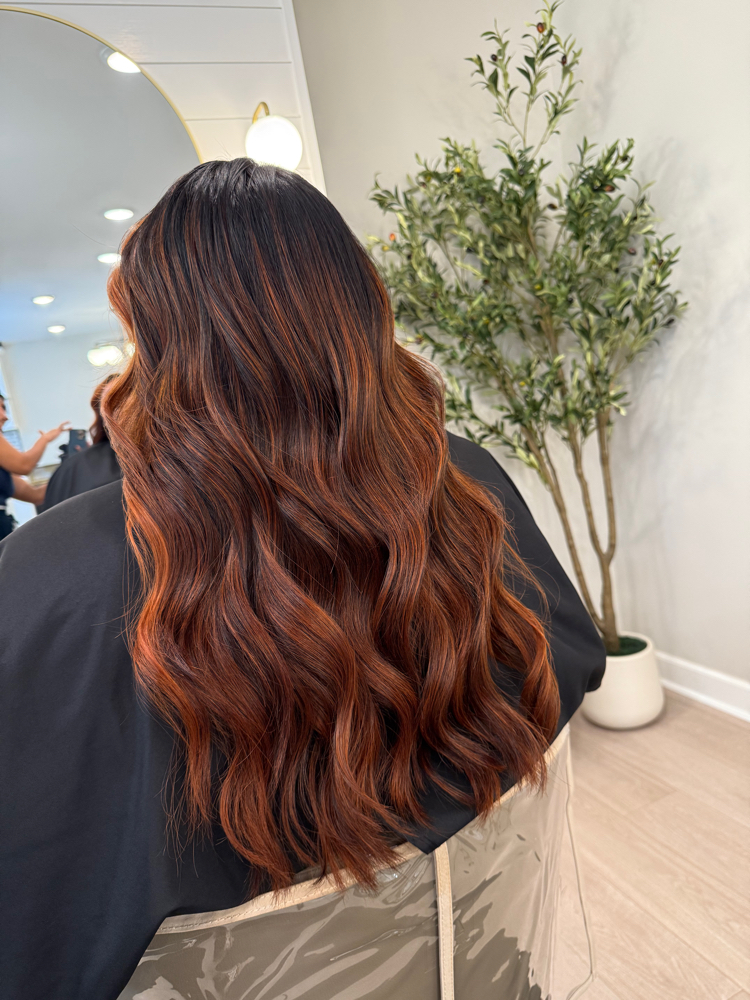 Balayage Long Hair at Honey & Hue By Dulce in Winston Salem, NC