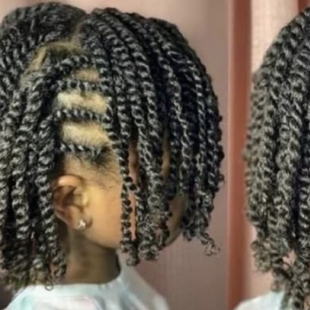 Little Miss Two Strand Twist at Lady A's Braids & Weaves Studio LLC in Humble, TX