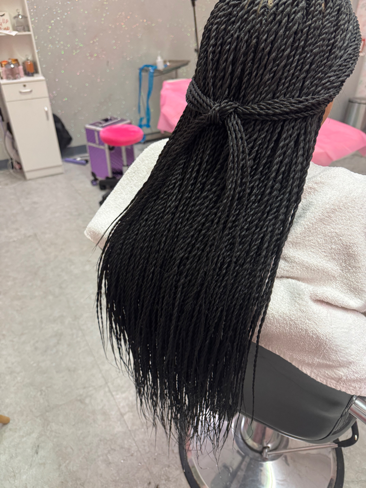 Long Small Senegalese at Crystal Reneé’s Luscious Brow Bar ,Braids And More in Jonesboro, AR