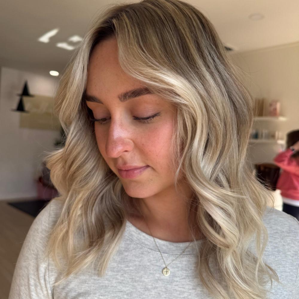 Mini Foil/around Face/few Top Foils at Hair By Tristen in Lake Forest, CA