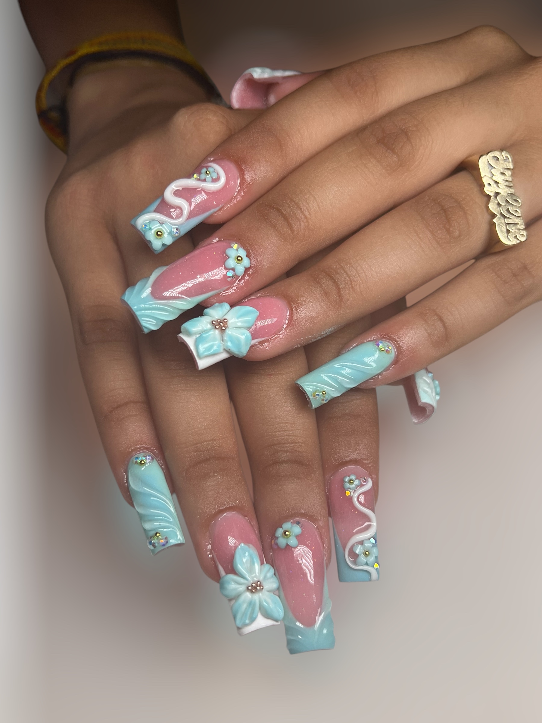 Acrylic Full Set with Designs