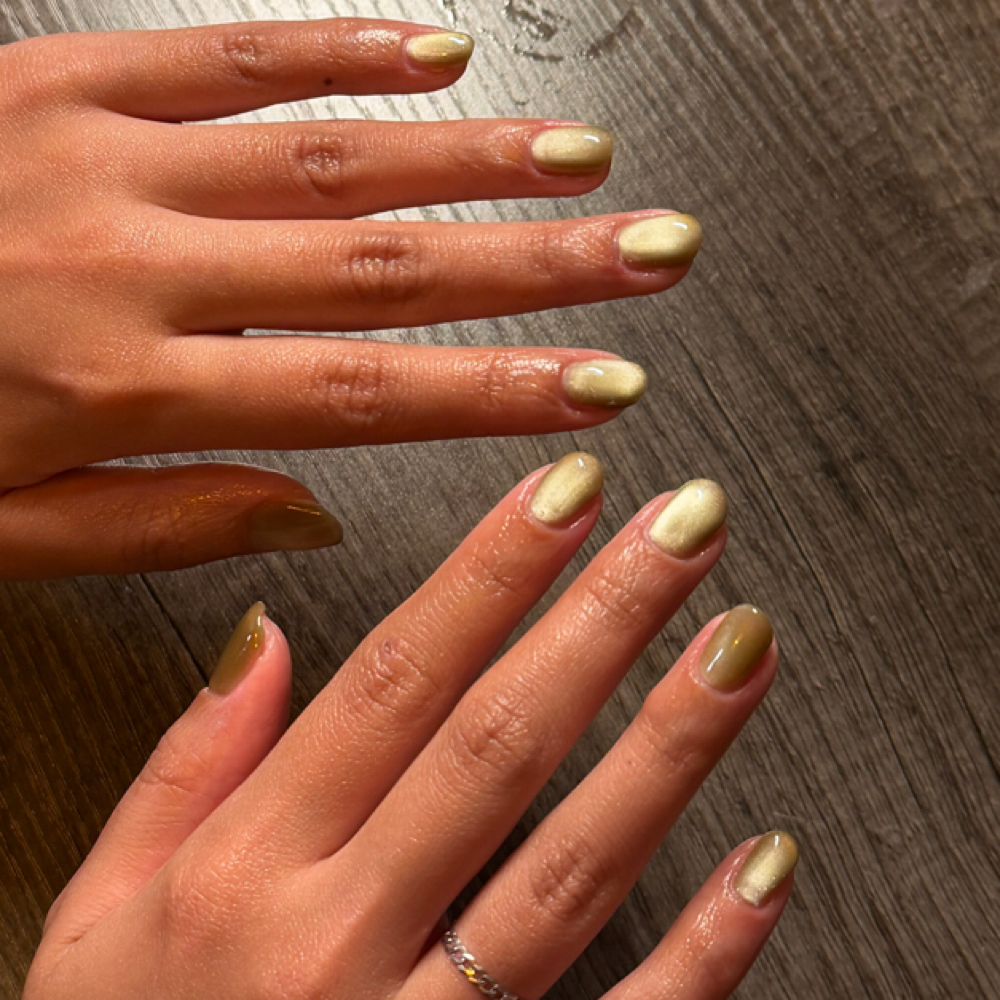 Str. Gel Mani + (Tier 1 Nail Art) at ZAHRA NAIL STUDIO in Westfield, NJ