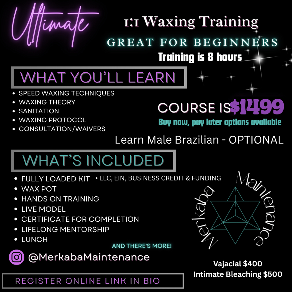 1:1 Body Waxing at Merkaba Maintenance in Orange Park, FL