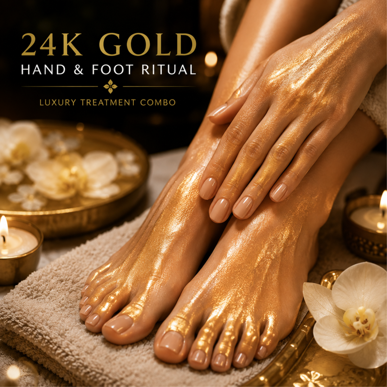24K Gold Hand & Foot Ritual at Ivamat Wellness in Miami, FL